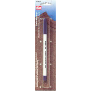 Prym art. 611809. 
Stift markeren festonrand textiellijm De lijnen van deze stift verdwijnen vanzelf