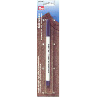 Prym art. 611809. 
Stift markeren festonrand textiellijm De lijnen van deze stift verdwijnen vanzelf