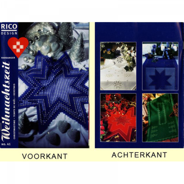 Rico Design kerstideeën hardanger borduurideeën
