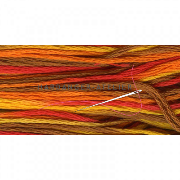 DMC 417 mouliné Color Variations   In kleur overlopend borduurgaren splijtgaren splijtzijde  