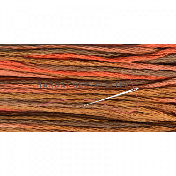 DMC 417 mouliné Color Variations   In kleur overlopend borduurgaren splijtgaren splijtzijde  