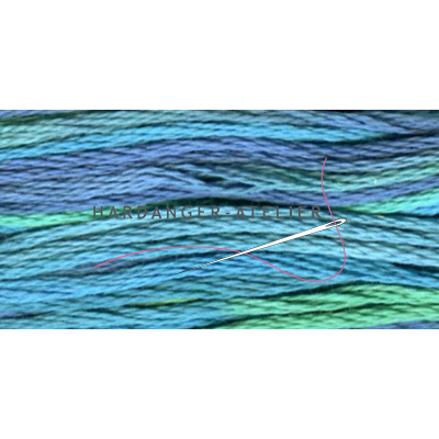 DMC 417 mouliné Color Variations   In kleur overlopend borduurgaren splijtgaren splijtzijde  