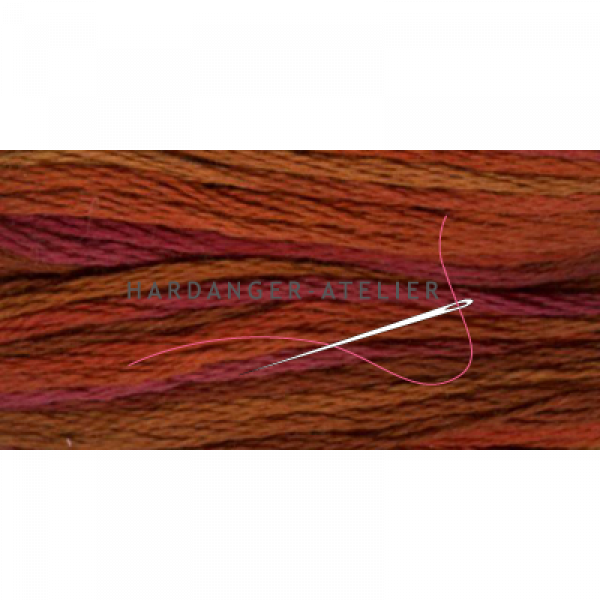 DMC 417 mouliné Color Variations   In kleur overlopend borduurgaren splijtgaren splijtzijde  