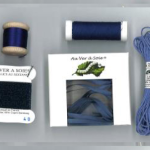 Au Ver à Soie zijdegaren zijden borduurgaren pack decouverte proefpakketje zijdelint 4 mm.