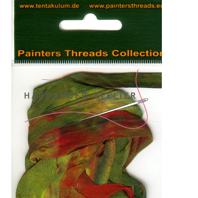 Tentakulum Painter's Threads Overlopend in kleur 4 mm breed Lengte 3 meter Samenstelling 100% zijde