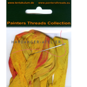 Tentakulum Painter's Threads Overlopend in kleur 13 mm breed Lengte 2 meter Samenstelling 100% zijde