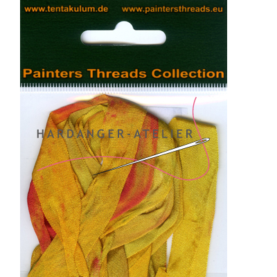 Tentakulum Painter's Threads Overlopend in kleur 13 mm breed Lengte 2 meter Samenstelling 100% zijde