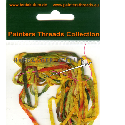 Tentakulum Painter's Threads Overlopend in kleur 2 mm breed Lengte 3 meter Samenstelling 100% zijde