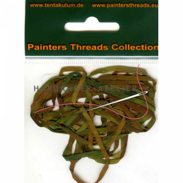 Tentakulum Painter's Threads Overlopend in kleur 2 mm breed Lengte 3 meter Samenstelling 100% zijde