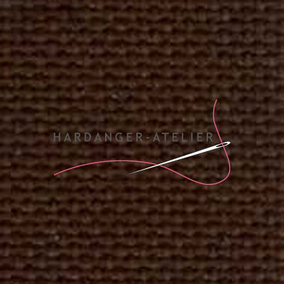 Bellana 8 draads Zweigart 20 count art. 3256.9024 Donkerbruin (Dark Chocolate) handwerkstof hardangerstof evenweave aftelbare stof