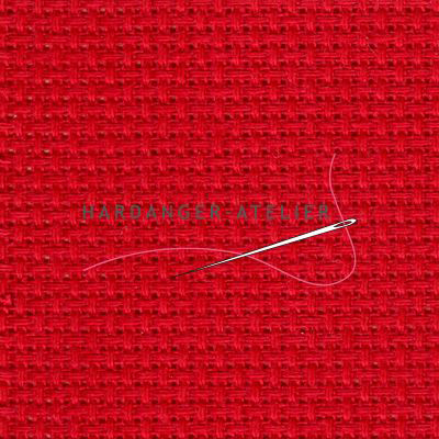 Fein-Aïda 7 draads kruisjes Zweigart 18 count art. 3793.9003 Rood (Red) handwerkstof aftelbare stof