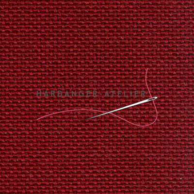 Murano 12.6 draads Zweigart 32 count art. 3984.9060 Wijnrood (Ruby Wine) handwerkstof hardangerstof evenweave aftelbare stof