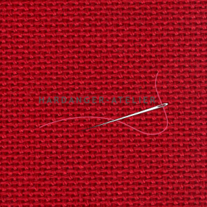 Lugana 10 draads Zweigart 25 count art. 3835.9003 Rood (Red) handwerkstof hardangerstof evenweave aftelbare stof