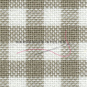 Murano Carré 12.6 draads Zweigart 32 count art. 7663.1012 Beige-Wit (Beige-White) handwerkstof evenweave aftelbare stof