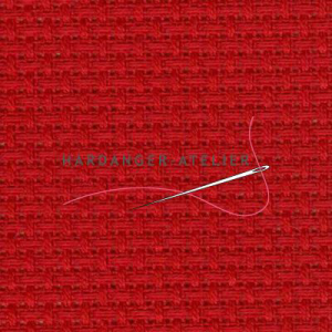 Pearl-Aïda 4.35 draads kruisje Zweigart 11 count art. 1007.954 Rood (Red) handwerkstof aftelbare stof Aïdastof borduurstof
