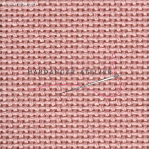 Bellana 8 draads Zweigart 20 count art. 3256.430 Rose (Dusty Rose) handwerkstof hardangerstof evenweave aftelbare stof