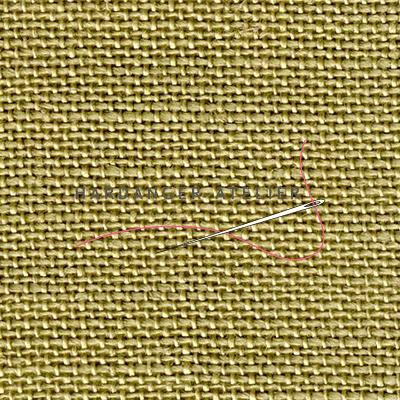 Cashel 11.2 draads Zweigart 28 count art. 3281.323 Donkerkhaki (Summer Khaki) handwerkstof 100% linnen borduurlinnen handwerklinnen aftelbare stof