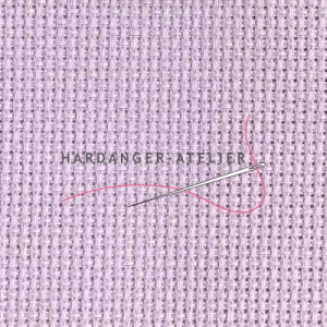 Aïda Extra Fine 8 draads kruisjes Zweigart 20 count art. 3326.558 Lavendel (Lilac) handwerkstof aftelbare stof
