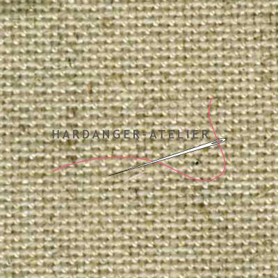 Perlleinen 10 draads Zweigart 25 count art. 3385.53 Naturel (Raw) handwerkstof hardangerstof evenweave aftelbare stof