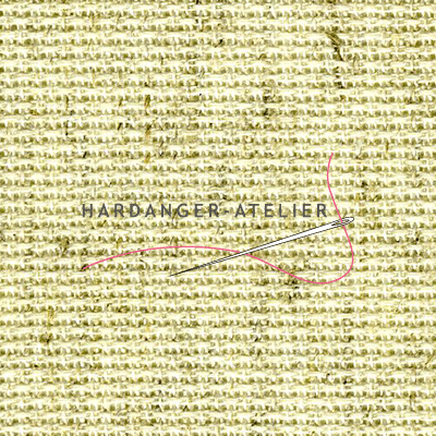 Rustico Aïda 8 draads kruisjes Zweigart 20 count art. 3427.54 Naturel (Raw) handwerkstof aftelbare stof