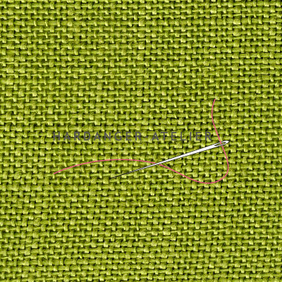 Belfast 12.6 draads Zweigart 32 count art. 3609.6123 Avocadogroen (Avocado Green) handwerkstof 100% linnen borduurlinnen handwerklinnen aftelbare stof