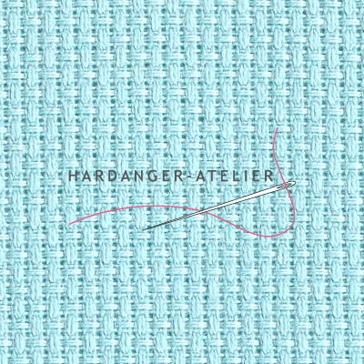 Stern Aïda 5.4 draads kruisje Zweigart 14 count art. 3706.5146 Turquoise (Turquoise) handwerkstof aftelbare stof