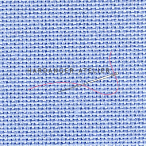 Lugana 10 draads Zweigart 25 count art. 3835.501 Wedgewoodblauw (Wedgewood) handwerkstof hardangerstof evenweave aftelbare stof