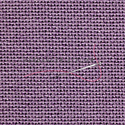 Lugana 10 draads Zweigart 25 count art. 3835.5045 Lila (Purple) handwerkstof hardangerstof evenweave aftelbare stof