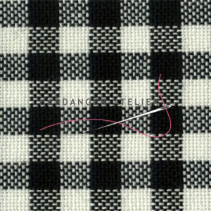 Murano Carré 12.6 draads Zweigart 32 count art. 7663.7289 Zwart-Wit (Black-White) handwerkstof hardangerstof evenweave aftelbare stof